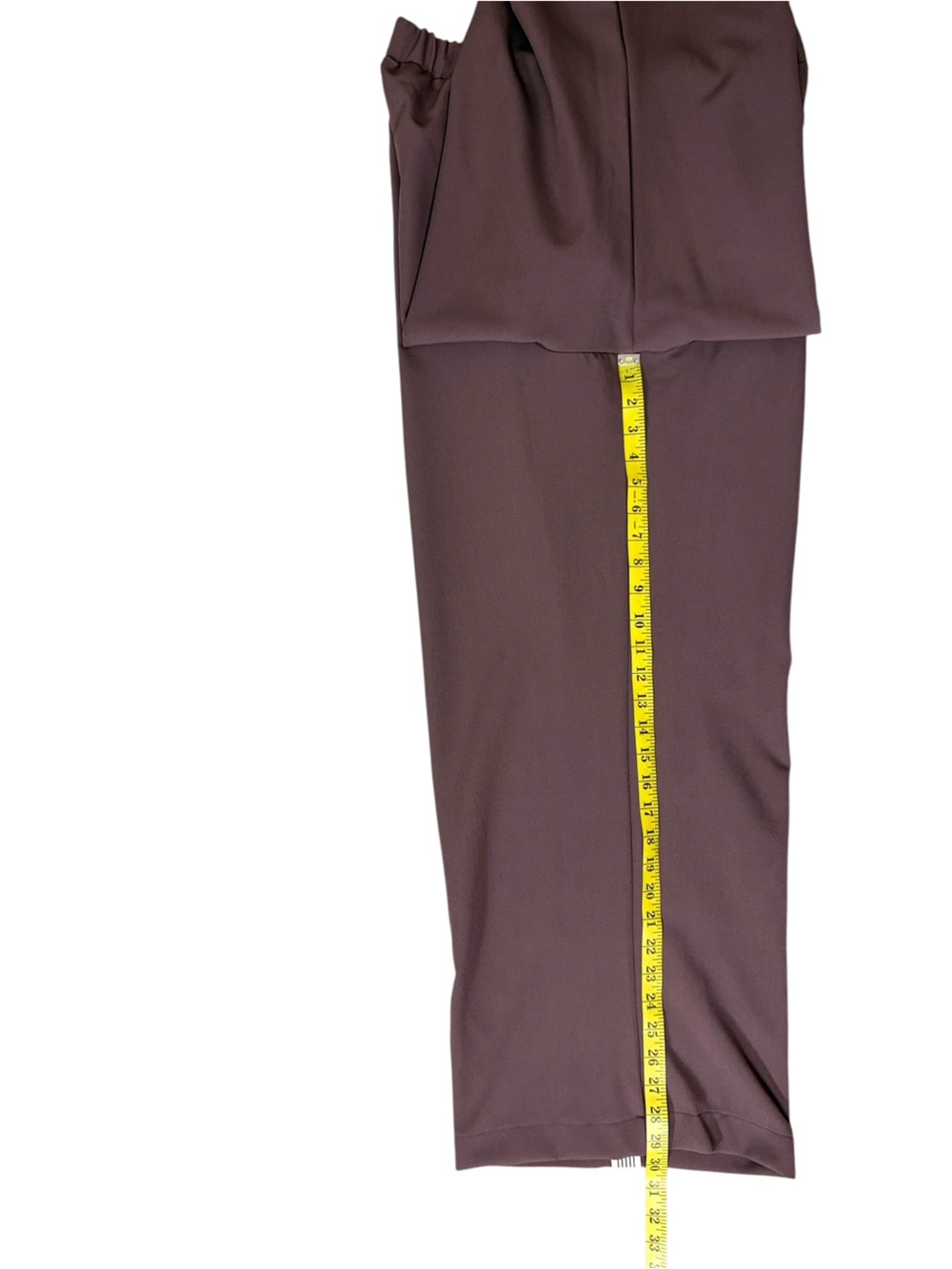 Maeve for Anthropologie “Aaron” Brown Wide-Leg Track Pants Cream Side Stripe NWT - Picture 10 of 14